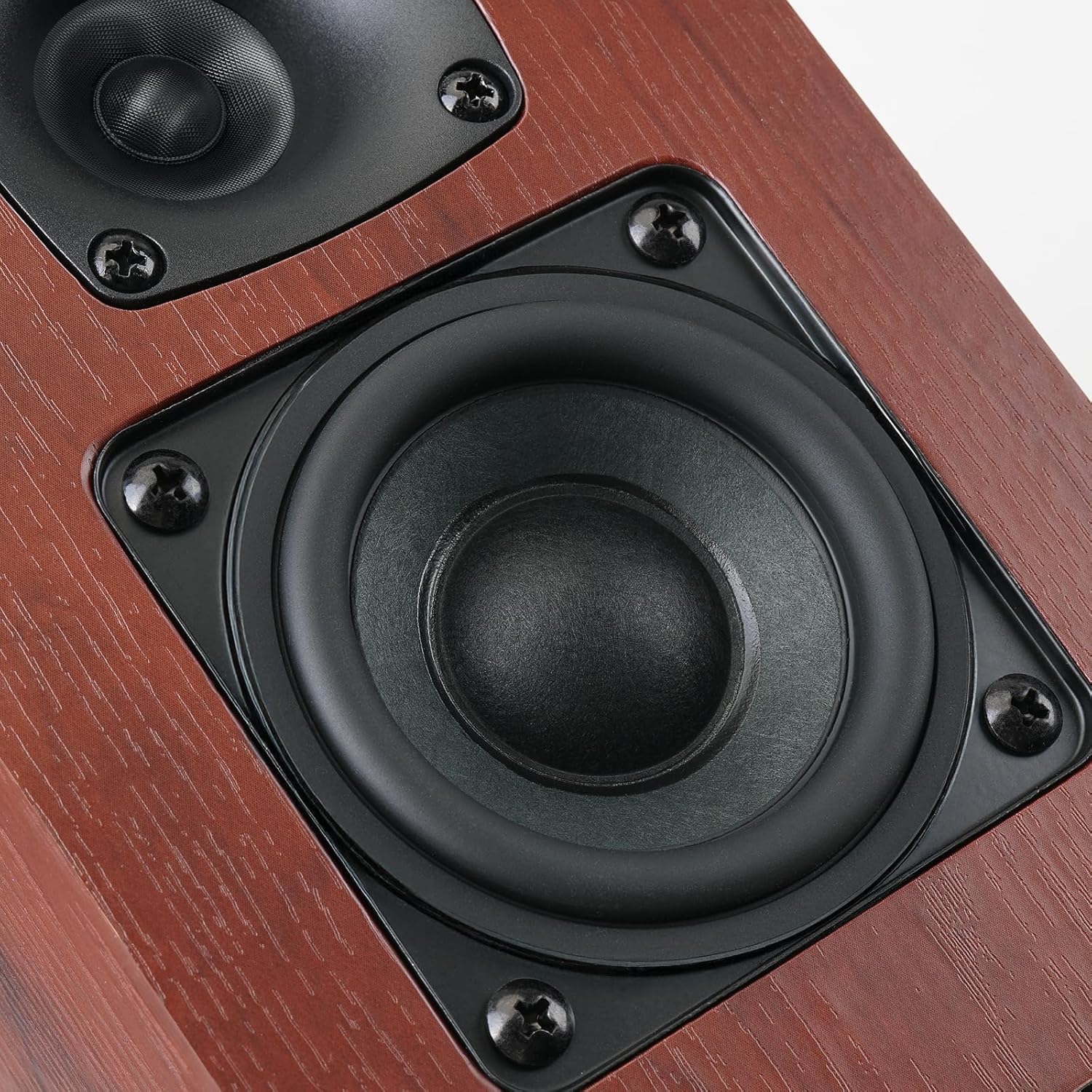 Powered Bluetooth Bookshelf Speakers, 40W Record Player Speakers with 2.75 Inch Woofer, Stereo Speakers with Optical/AUX/TV-ARC Connection for Turntable, No Receiver or Amplifier Required.